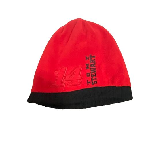 Vintage NASCAR Tony Stewart #14 Chase Authentic Black Reversible Beanie Hat - Picture 3 of 7